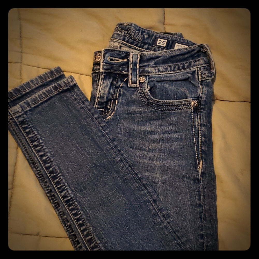 Size 25 miss me skinny jeans